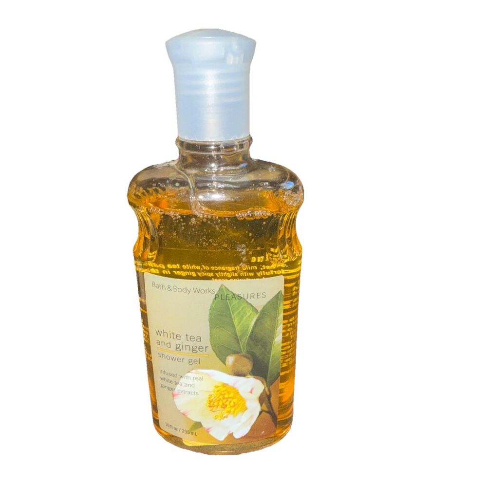 Bath & Body Works Pleasures WHITE TEA & GINGER Shower Gel 10oz